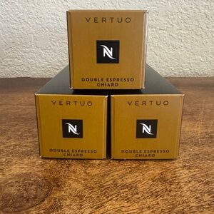 NESPRESSO Vertuo Double Espresso Chiaro, Medium Roast Espresso, 30 pods, BB 3/26